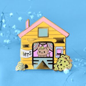 Metalowy Pin Hats Mouse - Inspirowany Stardew Valley