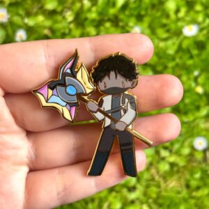 Przypinka Metalowa Chibi Jayce - Inspirowana Arcane