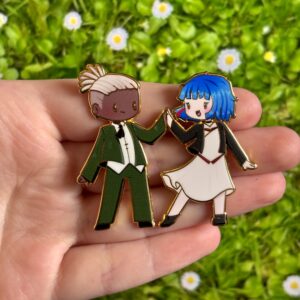Przypinka Metalowa „Taniec Ekko & Powder” - Inspirowana Arcane