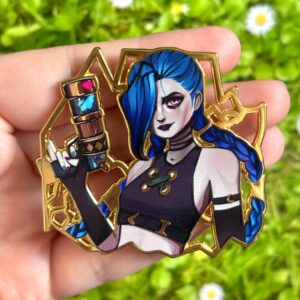 Metalowa Przypinka „Jinx ” Season 1 - Inspirowana Arcane