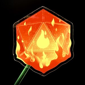 Naklejka Ognista Kość D&D