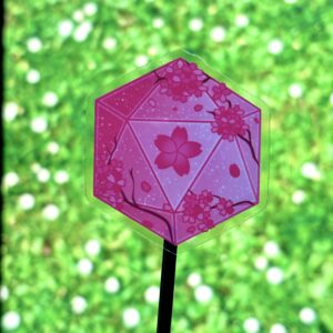 Naklejka Sakura Wiśnia Kość D&D