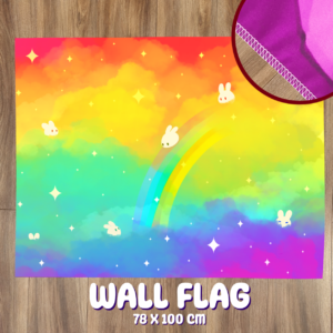 Flaga Materiałowa - Ukryta Flaga LGBT