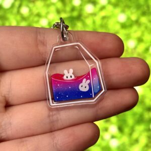 Zawieszka Teabag z Flagą Bisexual